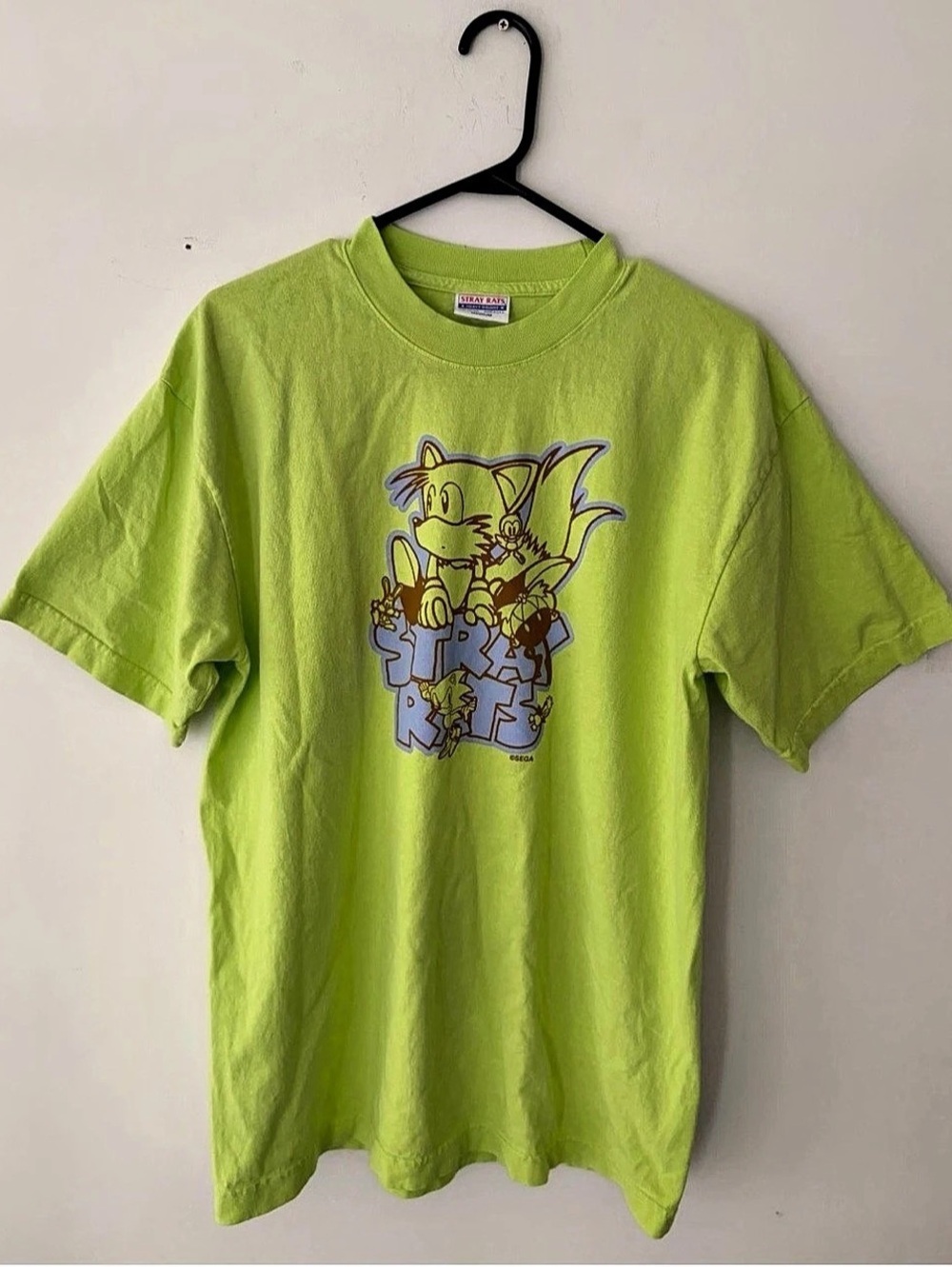 Stray Rats x SEGA Tails & Friends T-Shirt Green Medium